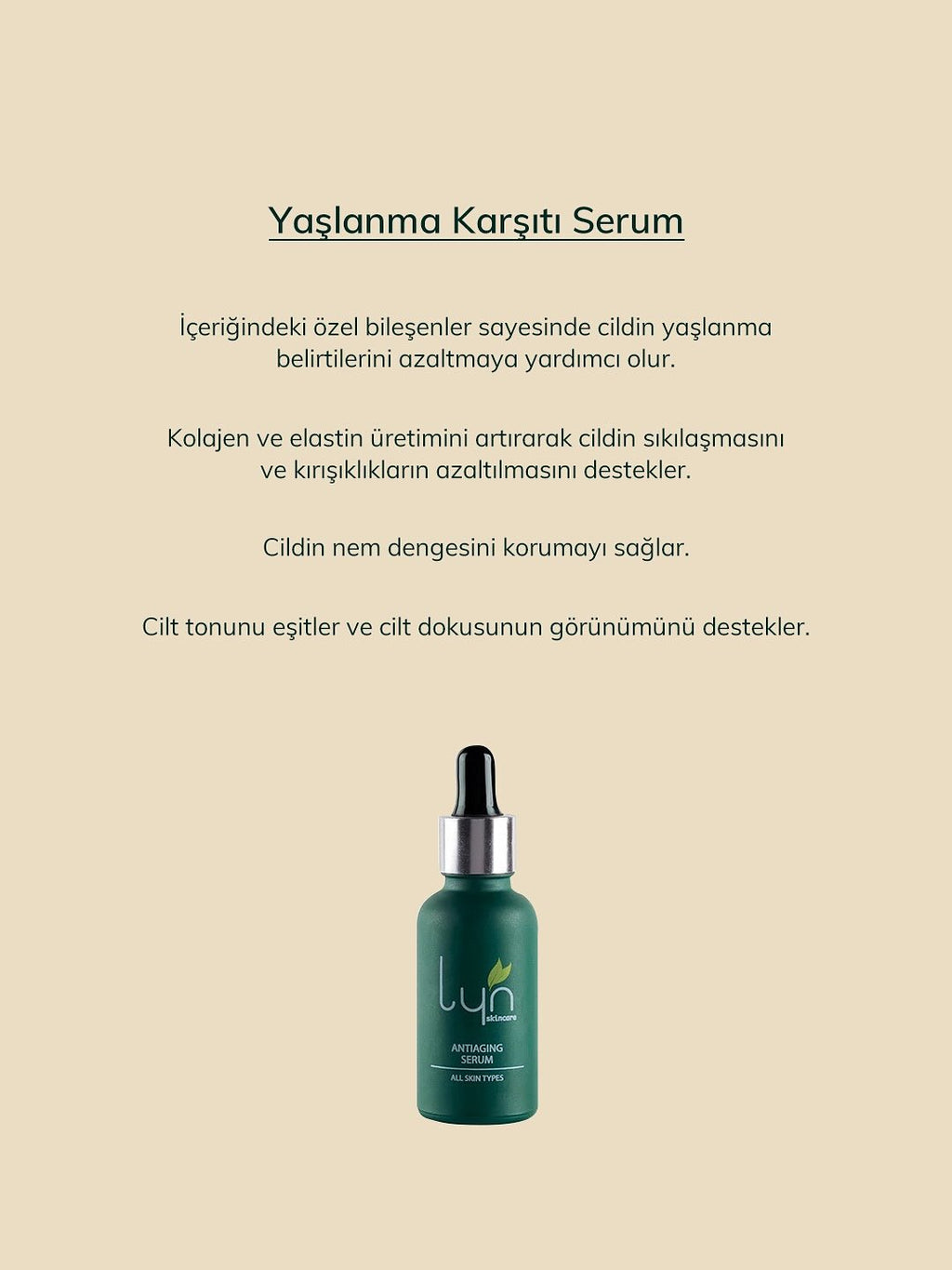 Yaşlanma Karşıtı Serum