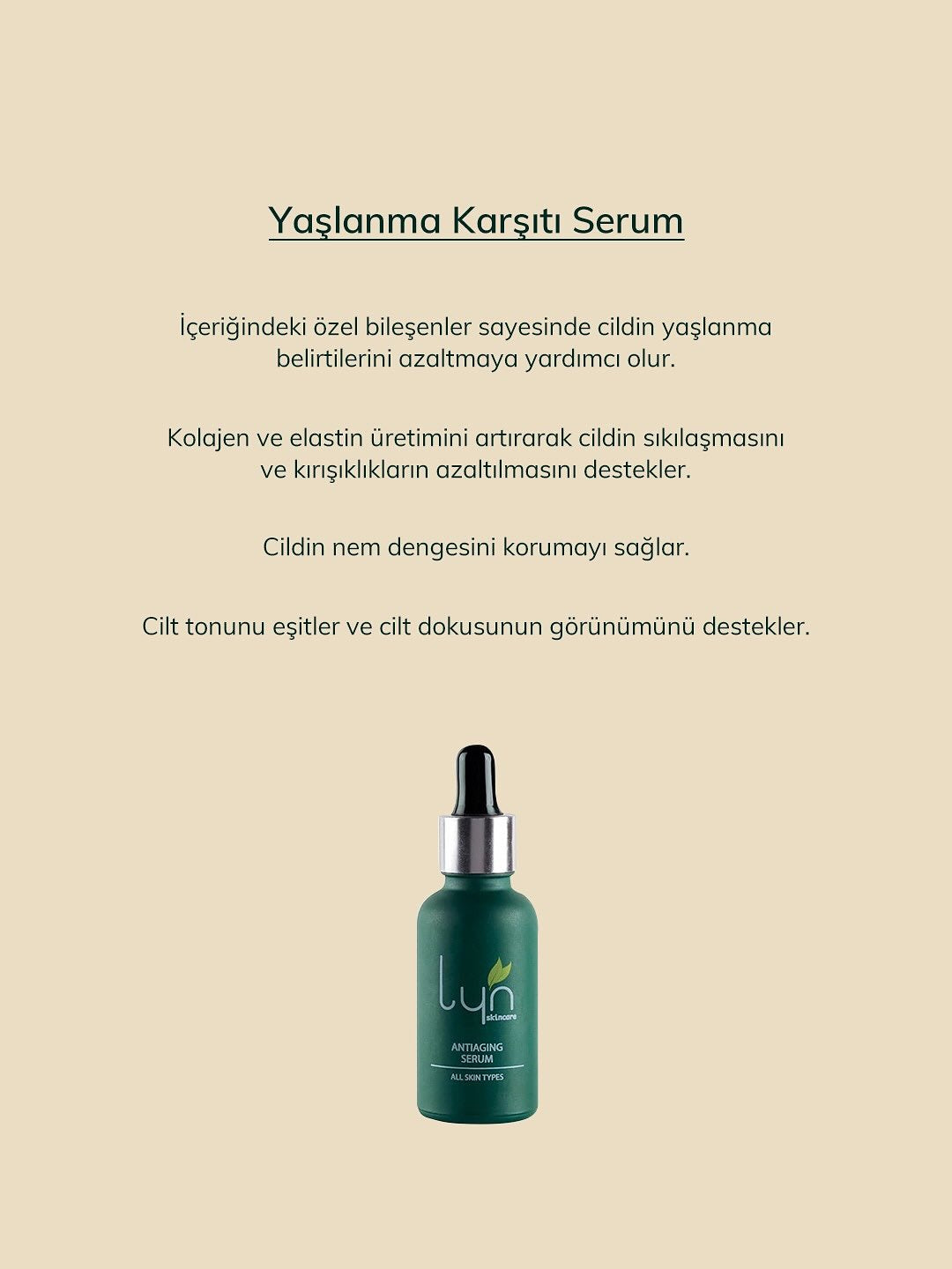 Yaşlanma Karşıtı Serum